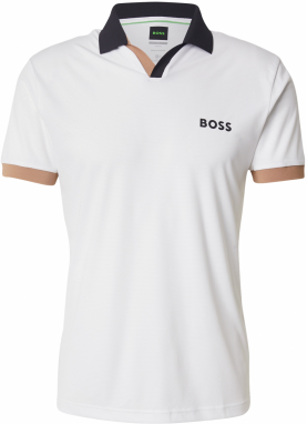 BOSS Funkčné tričko 'Palle'  námornícka modrá / brokátová / biela