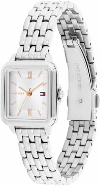 TOMMY HILFIGER Analógové hodinky 'MIA'  námornícka modrá / zlatá / strieborná / biela