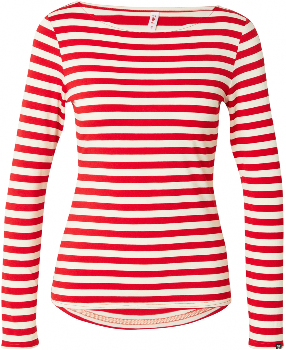 Blutsgeschwister Tričko 'Sweet Sailorette'  červená / biela