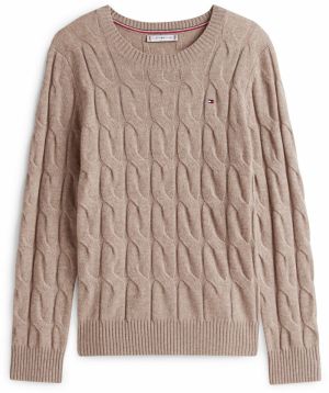TOMMY HILFIGER Sveter  tmavobéžová