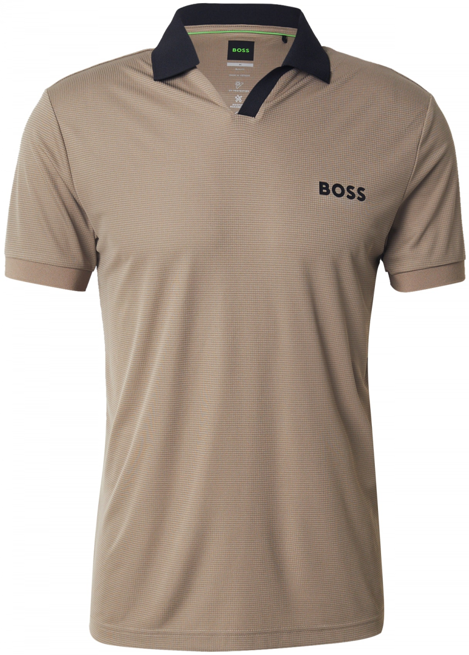 BOSS Funkčné tričko 'Palle'  pastelovo zelená / čierna