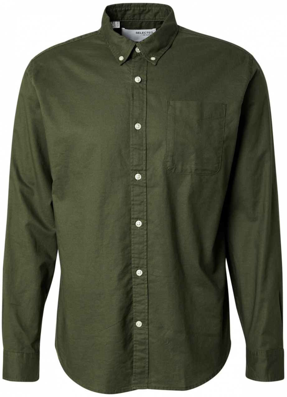 SELECTED Košeľa 'SLHRMAT'  tmavozelená