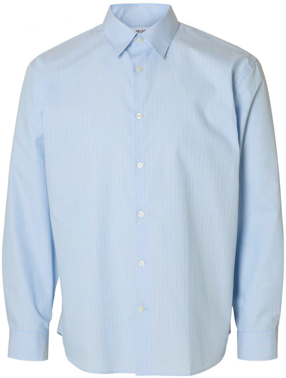 SELECTED Košeľa 'SLHBen'  svetlomodrá / hnedá / biela