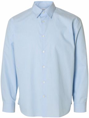 SELECTED Košeľa 'SLHBen'  svetlomodrá / hnedá / biela