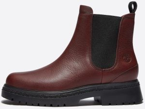 TIMBERLAND Chelsea čižmy  merlotová / čierna