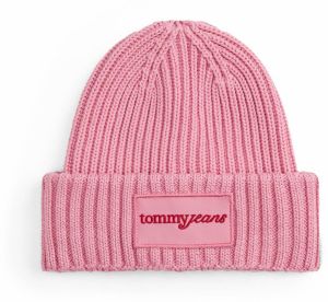 Tommy Jeans Čiapky  ružová / červená