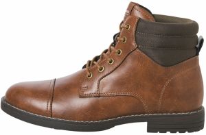 JACK & JONES Šnurovacie čižmy 'JFWDEWSBURY'  tmavohnedá