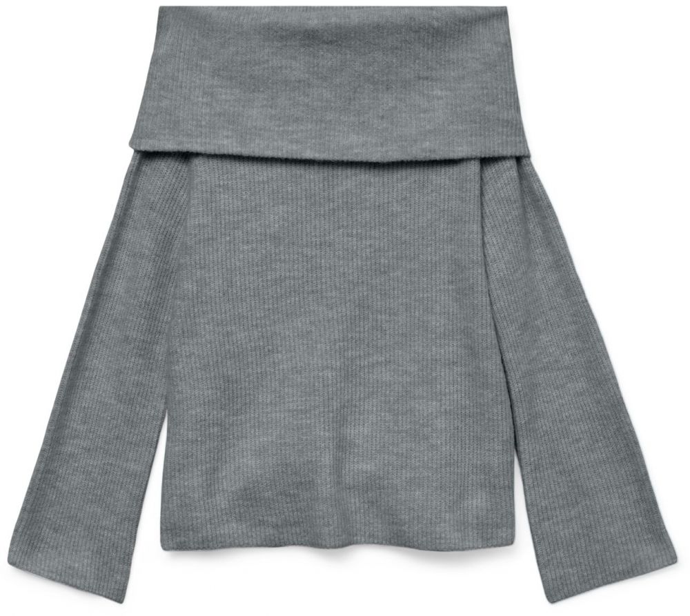 VERO MODA Sveter 'ERA'  sivá melírovaná