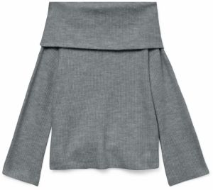 VERO MODA Sveter 'ERA'  sivá melírovaná