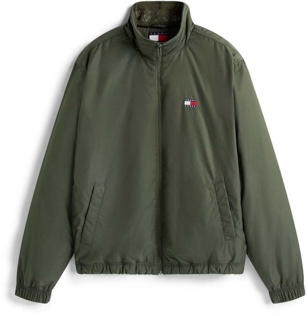Tommy Jeans Prechodná bunda  olivová