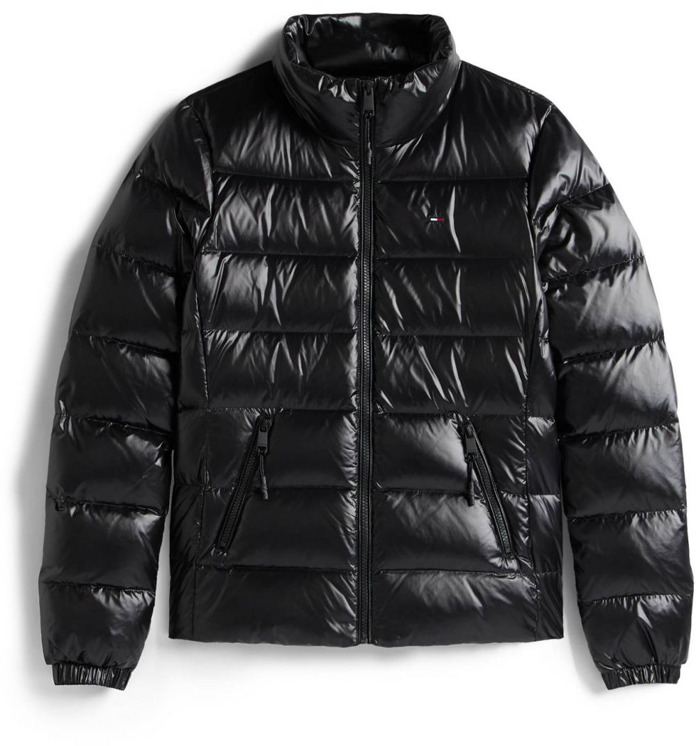Tommy Jeans Prechodná bunda  čierna