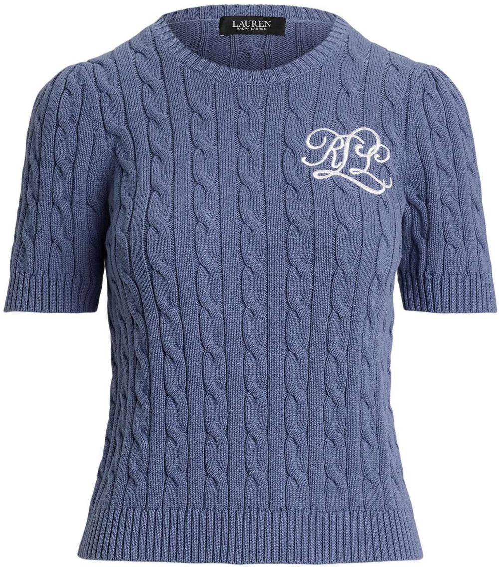 Lauren Ralph Lauren Sveter  modrá / biela
