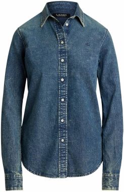 Lauren Ralph Lauren Blúzka  modrá denim