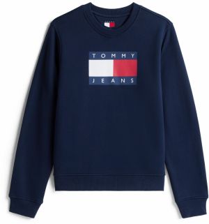 Tommy Jeans Mikina  modrá / červená / biela