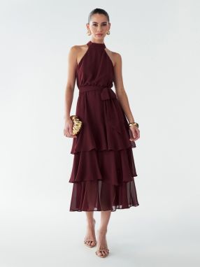 BWLDR Šaty 'Tony'  burgundská