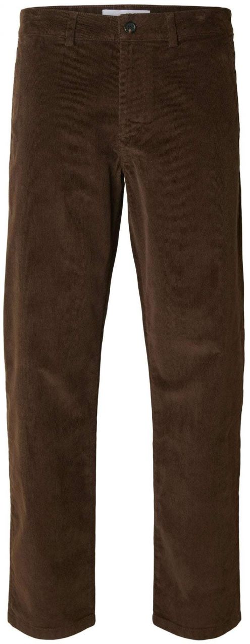 SELECTED Chino nohavice 'SLHMILES'  tmavohnedá