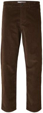 SELECTED Chino nohavice 'SLHMILES'  tmavohnedá