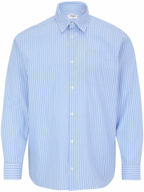 Jack & Jones Plus Košeľa 'JJECODY'  svetlomodrá / biela