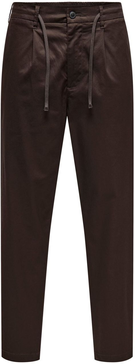 Only & Sons Chino nohavice 'ONSCOIL'  tmavohnedá