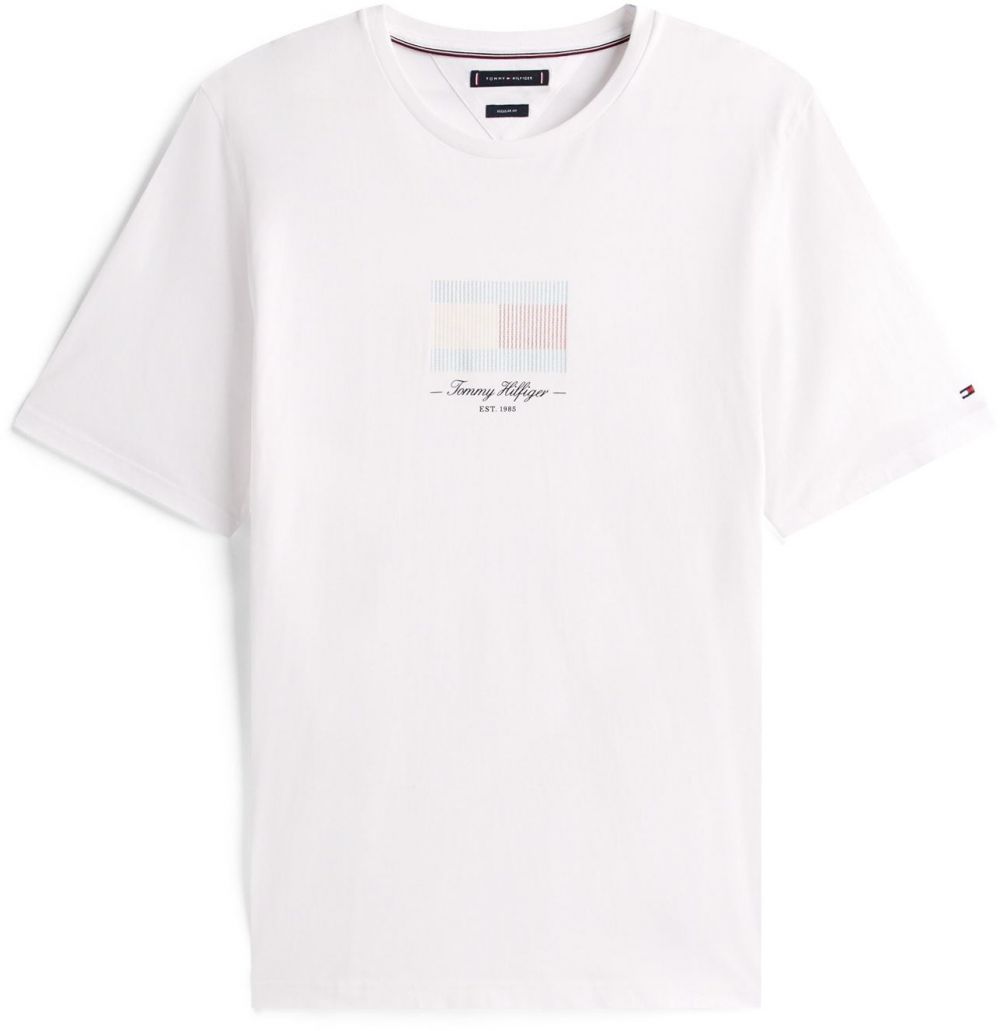 Tommy Hilfiger Big & Tall Tričko 'ITHACA'  svetlomodrá / pastelovo žltá / čierna / biela