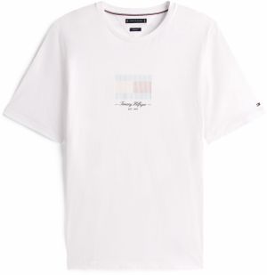 Tommy Hilfiger Big & Tall Tričko 'ITHACA'  svetlomodrá / pastelovo žltá / čierna / biela