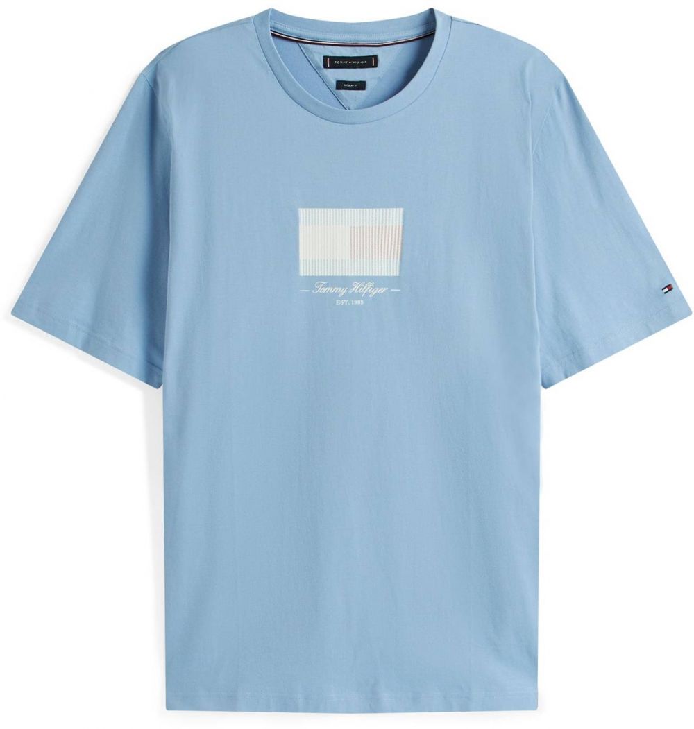 Tommy Hilfiger Big & Tall Tričko 'ITHACA'  pastelovo modrá / svetložltá / svetločervená