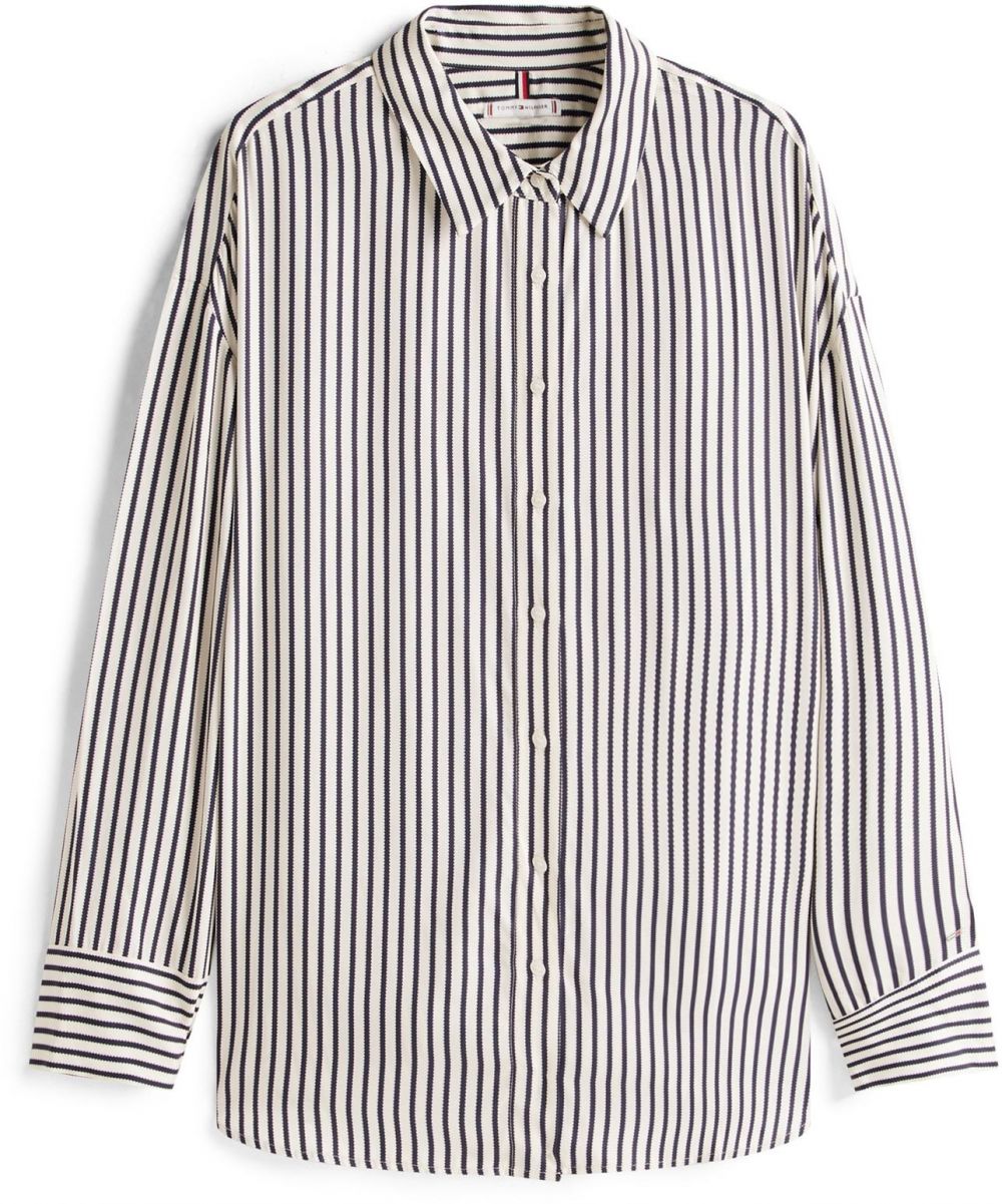 Tommy Hilfiger Curve Blúzka  čierna / biela