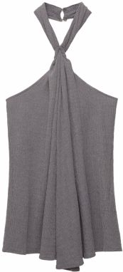 Pull&Bear Top  tmavosivá