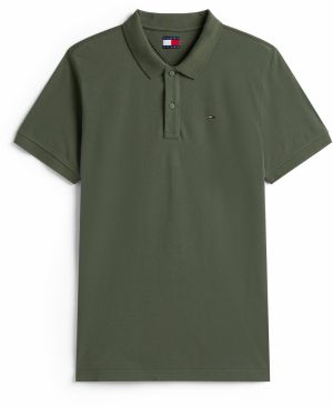 Tommy Jeans Tričko  olivová