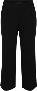 Vero Moda Curve Plisované nohavice  čierna