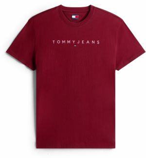 Tommy Jeans Tričko  ružová / červená