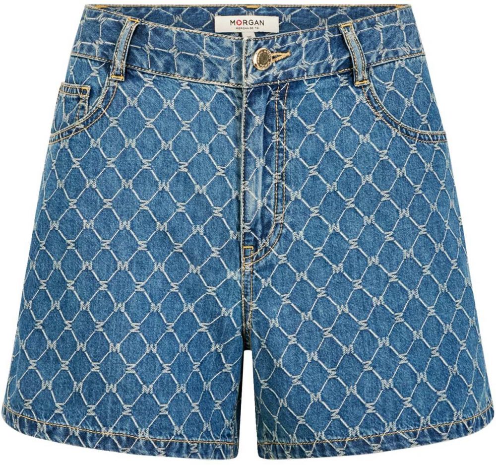 Morgan Džínsy '252-SHEL'  modrá denim