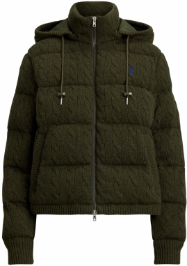 Polo Ralph Lauren Zimná bunda  tmavozelená