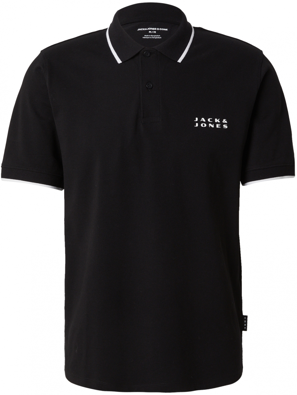 JACK & JONES Tričko 'JCOSTANCE'  čierna / biela