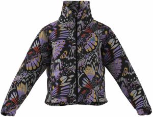 ADIDAS SPORTSWEAR Prechodná bunda 'FARM'  žltá / fialová / čierna / biela