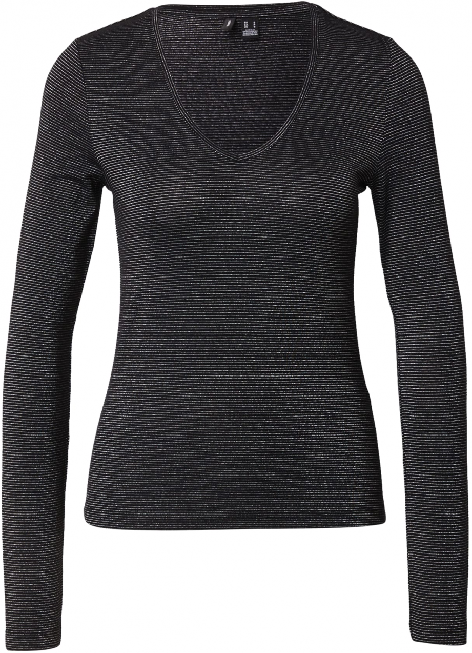 VERO MODA Tričko 'VMLAVA'  čierna / strieborná