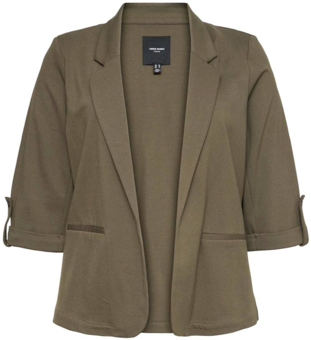 Vero Moda Curve Blejzer 'VMCEVA'  tmavozelená