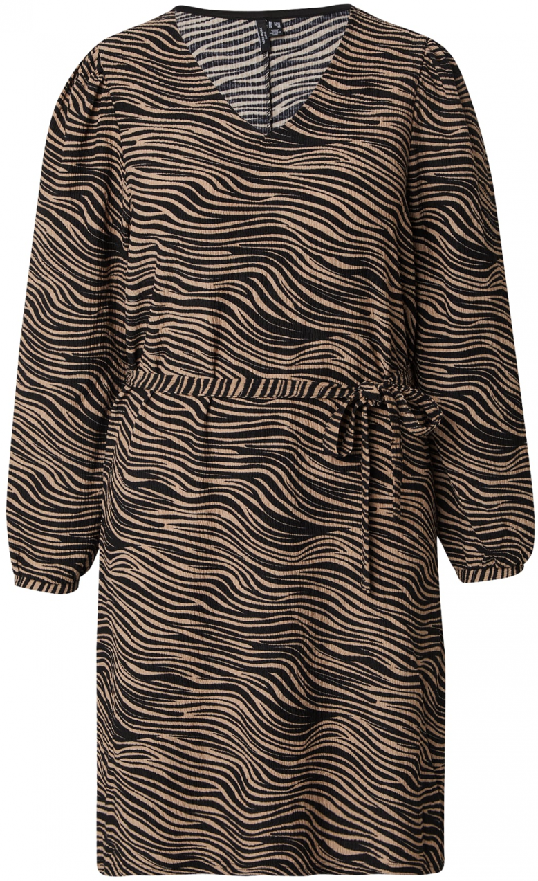 Vero Moda Curve Šaty 'VMCFRIGA'  mokka / čierna