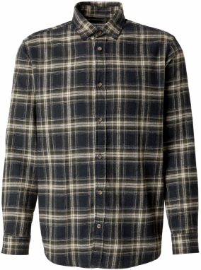 JACK & JONES Košeľa 'JJJOSHUA'  olivová / čierna / biela