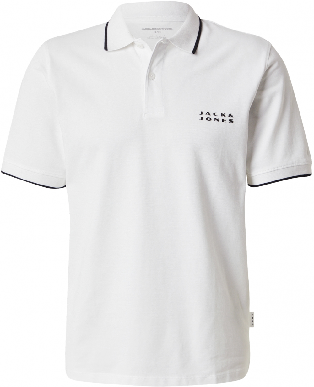 JACK & JONES Tričko 'JCOSTANCE'  čierna / biela