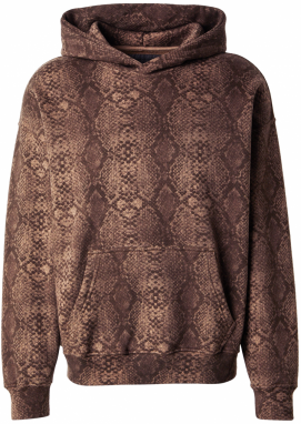 Abercrombie & Fitch Mikina 'ESSENTIAL'  hnedá / svetlohnedá