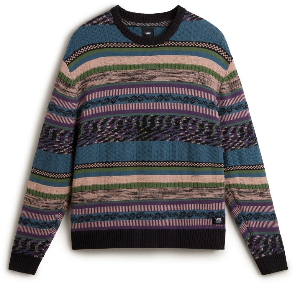 VANS Sveter  béžová / námornícka modrá / fialová / čierna