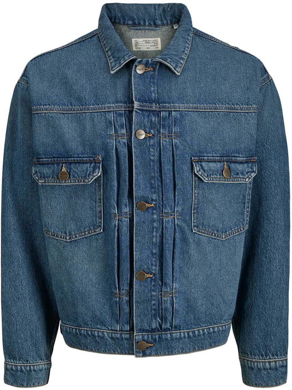 JACK & JONES Prechodná bunda 'JJIMiles'  modrá denim