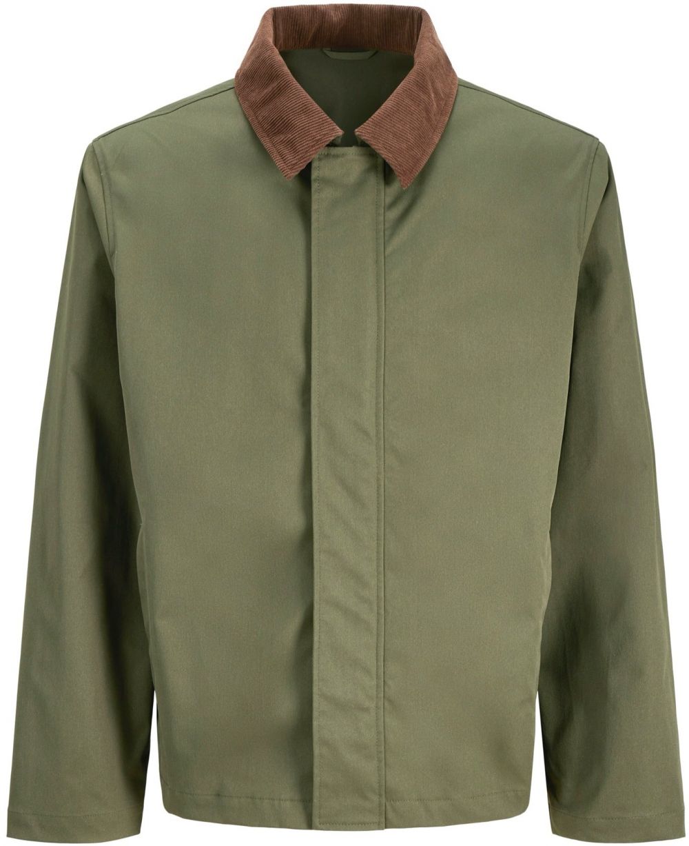 JACK & JONES Prechodná bunda 'JJWILLIAM'  hnedá / zelená