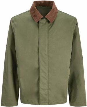 JACK & JONES Prechodná bunda 'JJWILLIAM'  hnedá / zelená