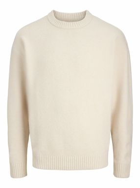 JACK & JONES Sveter 'JJESoho Ollie'  svetlobéžová