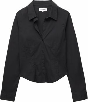 Pull&Bear Blúzka  čierna