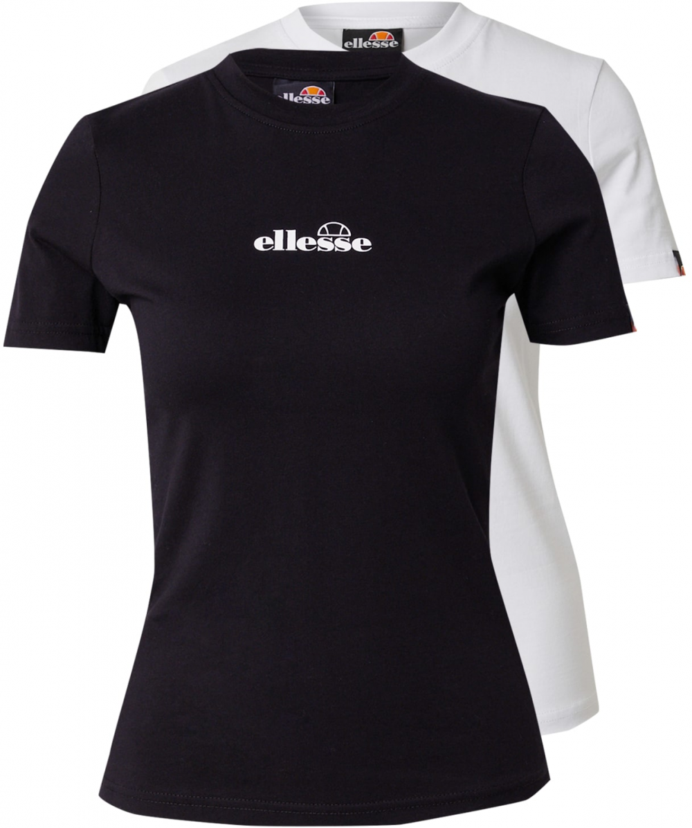 ELLESSE Tričko 'Beckana'  čierna / biela
