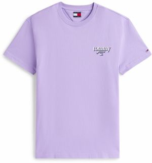 Tommy Jeans Tričko  námornícka modrá / levanduľová / biela