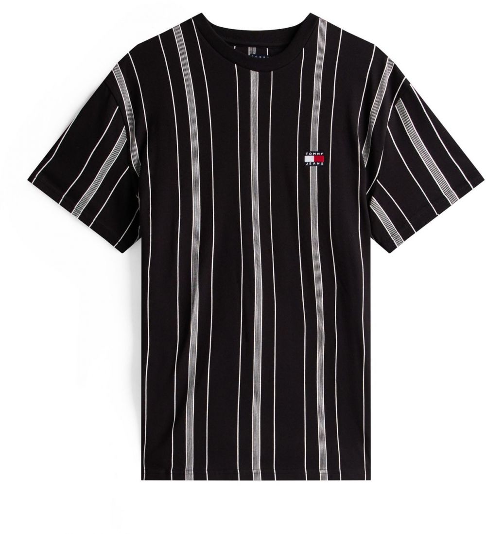 Tommy Jeans Tričko  čierna / biela